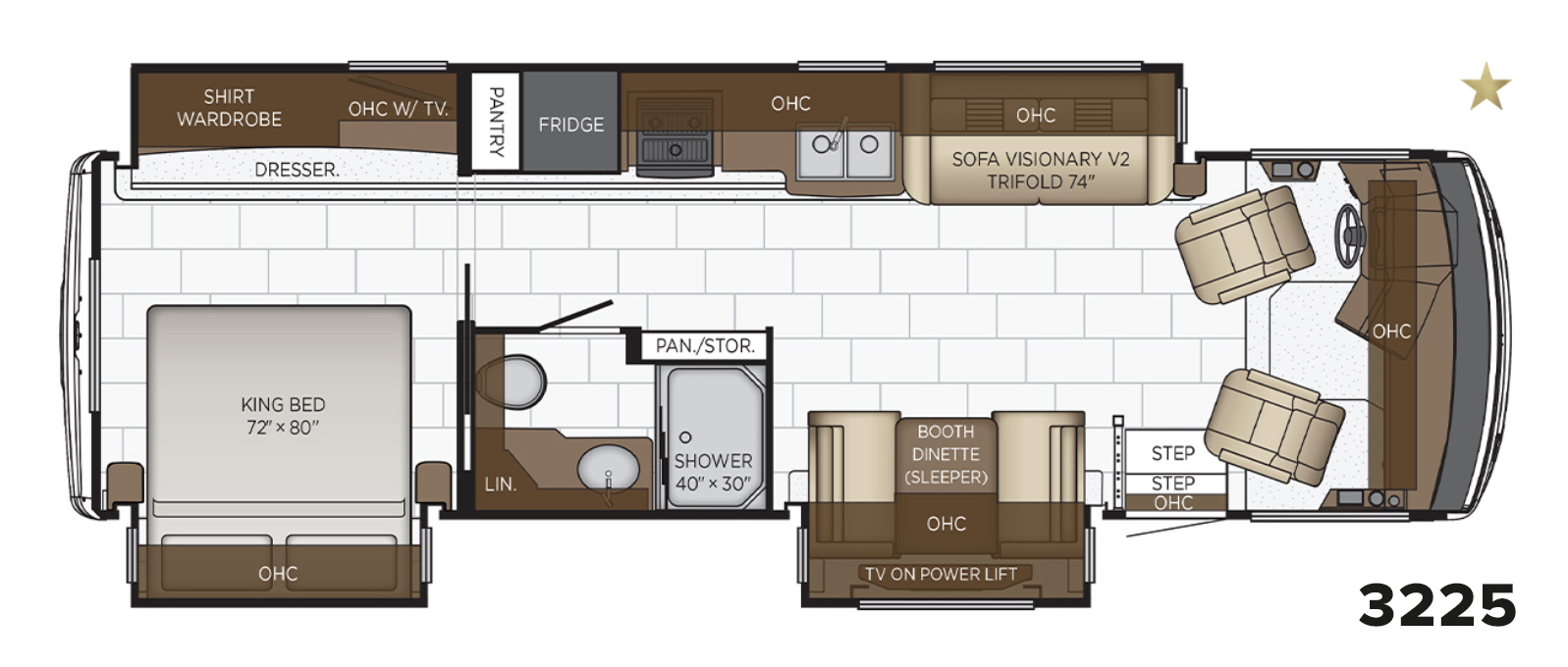 2023 Bay Star 3225 Floor Plan