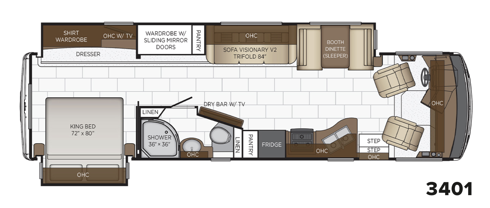 2023 Bay Star 3401 Floor Plan