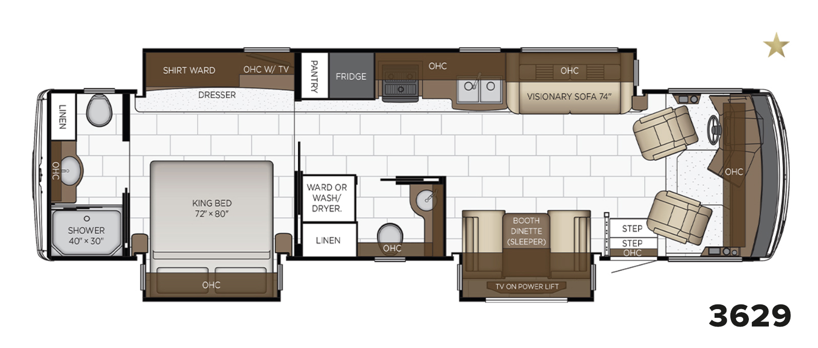 2023 Bay Star 3629 Floor Plan