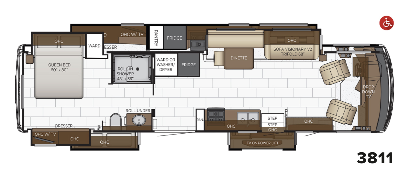 2023 Bay Star 3811 Floor Plan